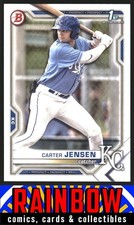 2021 Bowman Draft #BD-106 Carter Jensen Kansas City Royals