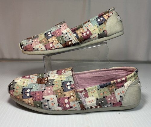 BOBS For Cats Skechers Memory Foam Women Shoes Light Pink 8.5 Canvas - Picture 7 of 10