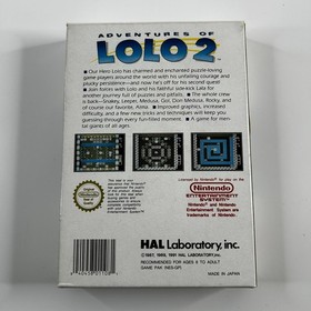 Adventures of Lolo 2 (Nintendo NES, 1991 PAL A) HAL Laboratory Complete In Box