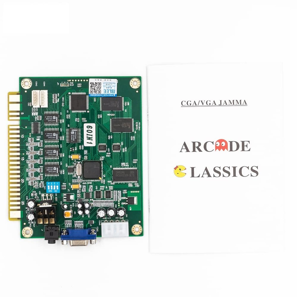 BLEE Classical Arcade Video Game 60 in 1 PCB Jamma Board for CGA