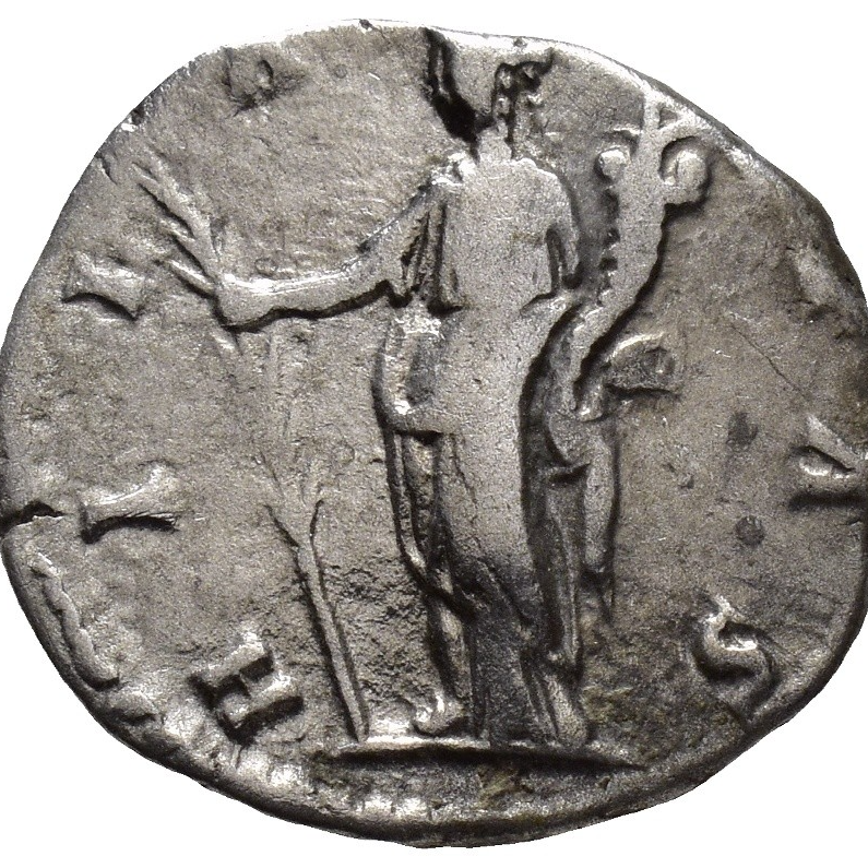 Roman Silver Denarius - Rome 217-193 AD - Julia Domna - Hilaritas - Picture 3 of 4