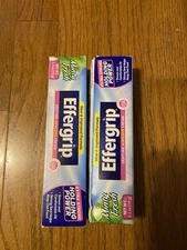 Effergrip Denture Adhesive Cream Extra Strong Holding Power 2.5 oz. Pack of 2