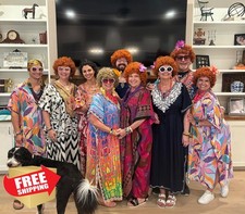 Traqur Women's Short Curly Orange Afro Wig 70s Disco