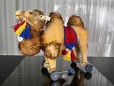 Steiff Animal 420061 Camel on Wheels 29 x 35cm. Excellent Condition