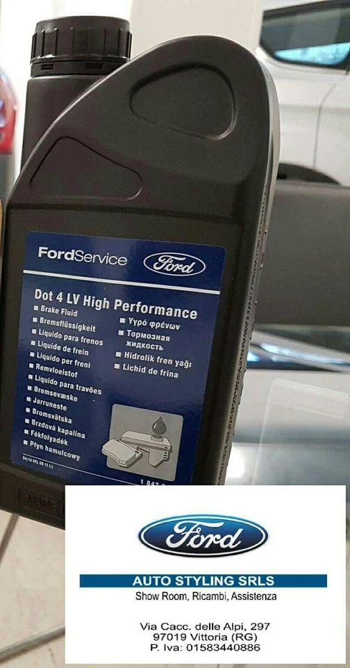 Liquido Freni Original Ford DOT 4 LV High Performance FIESTA KUGA ECOSPORT FOCUS