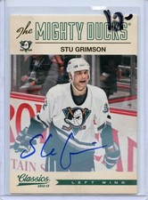  2012-13 Classics Signatures Autographs #51 Stu Grimson