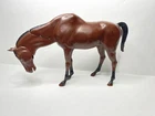 Vintage MARX Brown Horse moveable articulated bobble head plastic toy