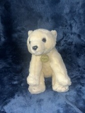 Miyoni Aurora Polar Bear White Plush Stuffed Animal Artic 2016 9"