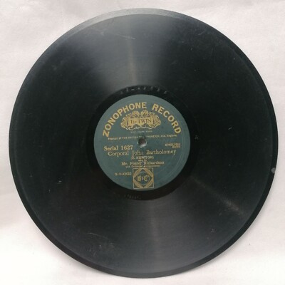 Foster Richardson Our Little Dug Out/Corporal John Bartholomey1627 Zonophone