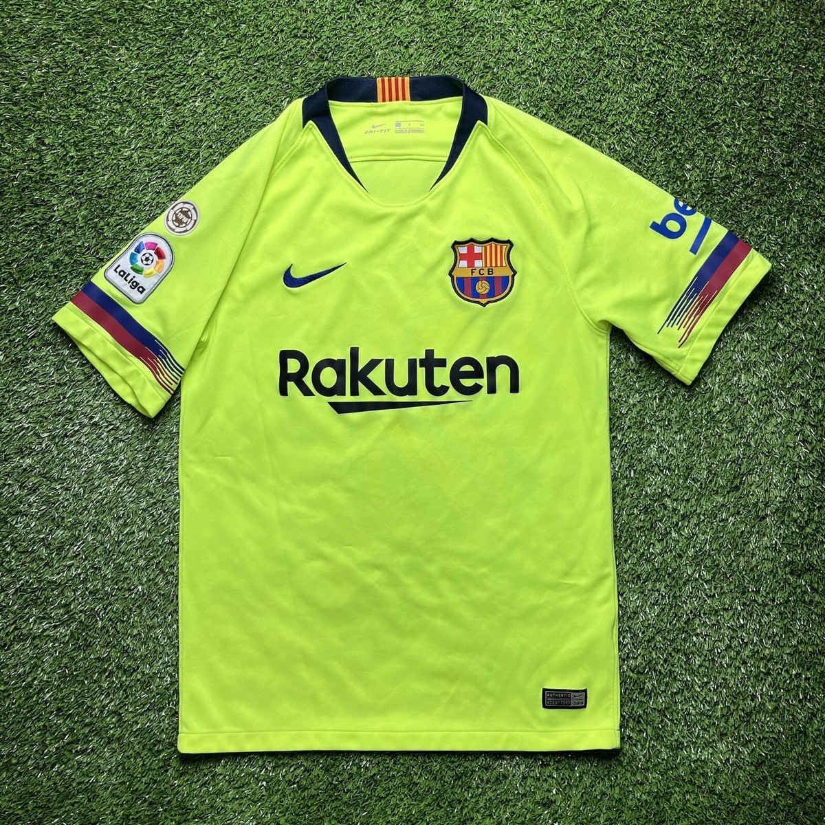 2018 2019 Fc Barcelona Leo Messi Jersey Small S Green Nike Shirt