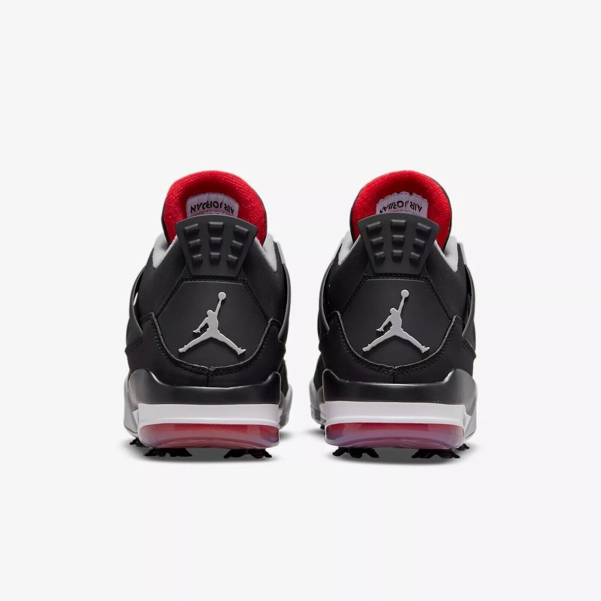 Nike Air Jordan 4 Golf Black True Red CU9981-002 Men's Size Nike Air Jordan 4 Golf Black True Red CU9981-002 Men's Size