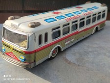 VINTAGE BUS TOY SETRA EXPRESS CONTINENTAL TRAILWAYS SILVER EAGLE FRICTION JAPAN