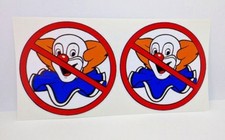Pair Of No Bozos Vintage Style Decals 3 Inch Vinyl Stickers Rat Rod Racing