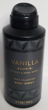 Bath  Body Works Vanilla Noir Men's Collection Body Spray 3.7 oz, New