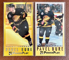 PAVEL BURE Fleer POWER PLAY Pair. Vancouver Canucks