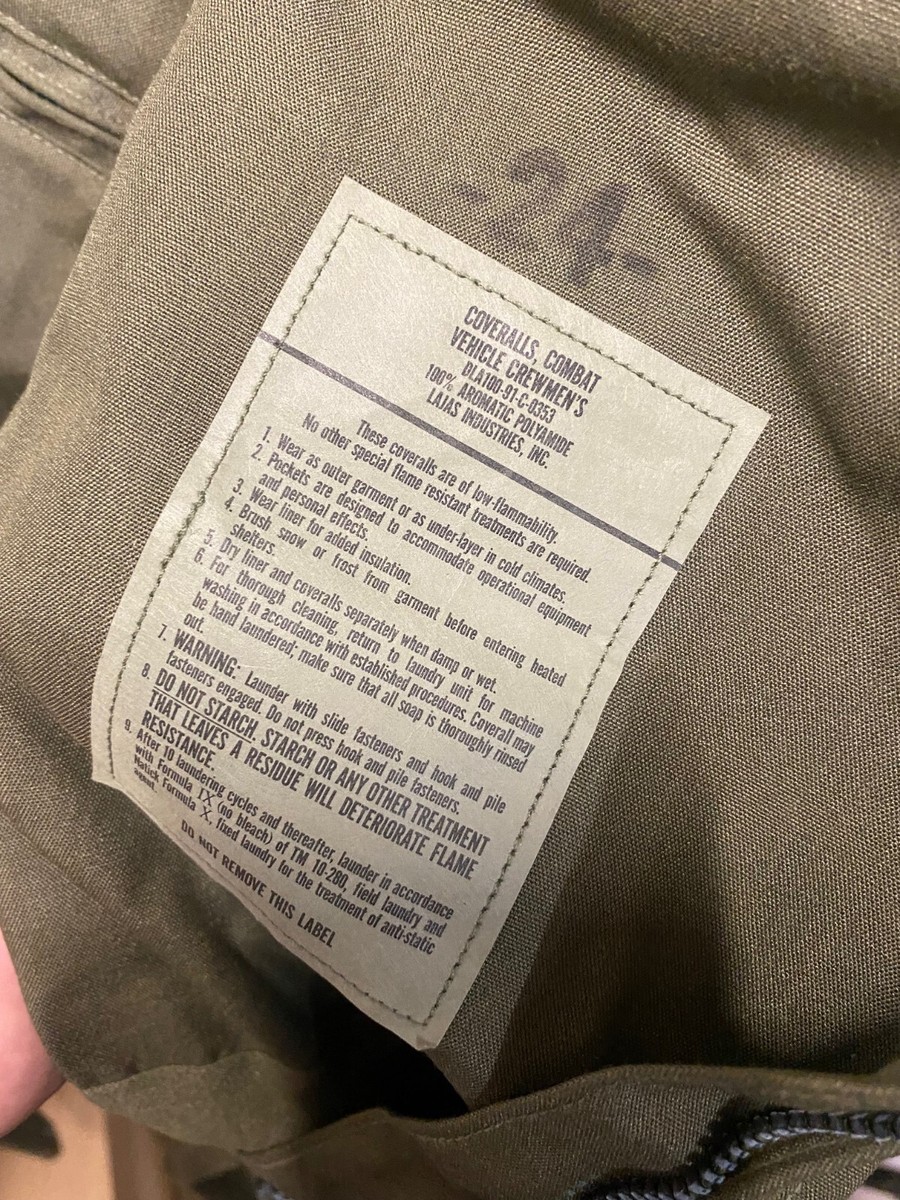Combat Vehicle Crewman's Coveralls, LargeShort NEW | eBay
