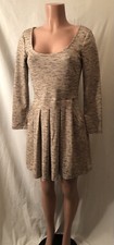 **Elegant Spiced Tan Moroccan Style Sweater Dress~Size Small**