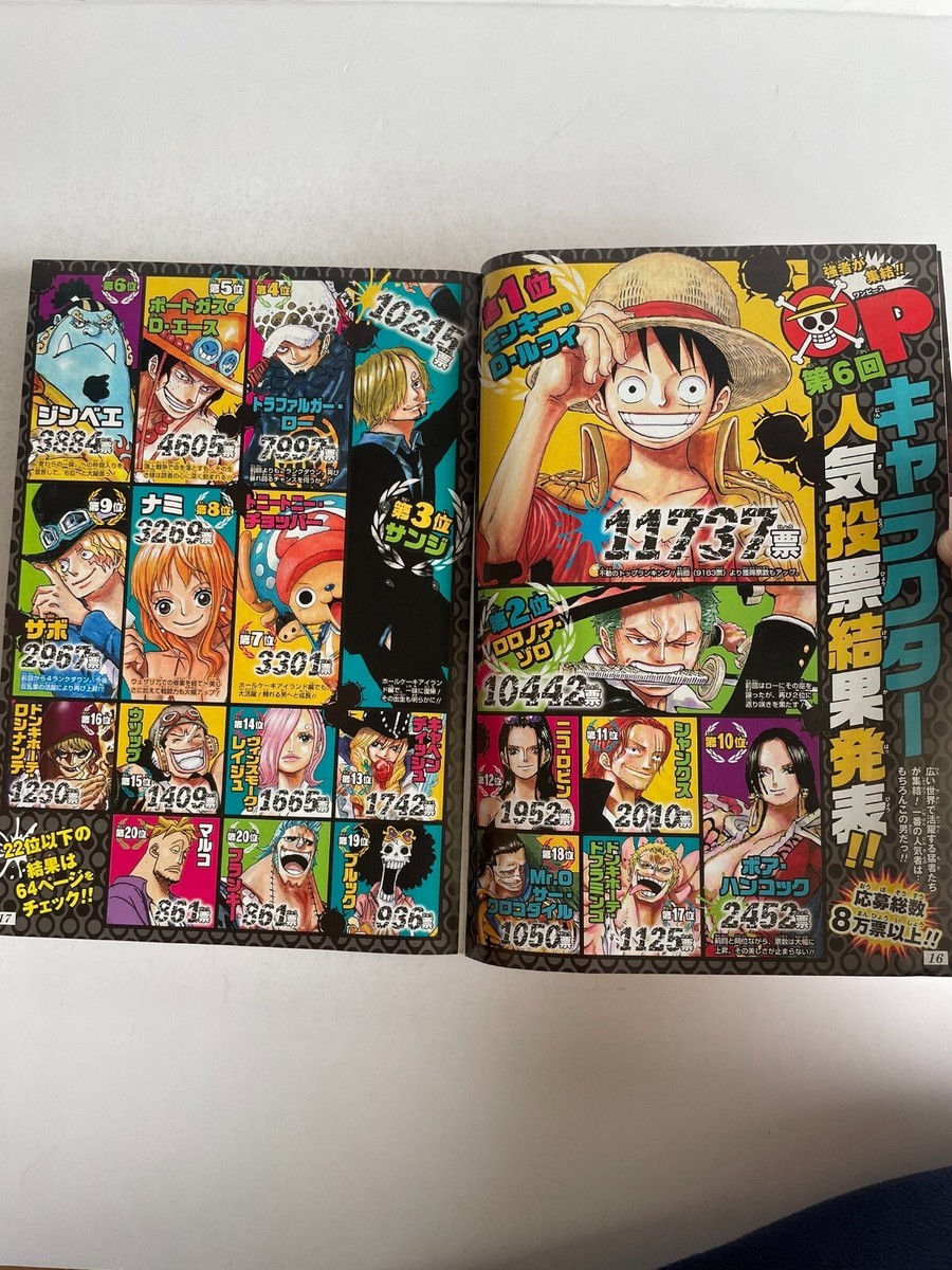 Weekly Shonen Jump 2017 No.36 37 Special supplement, One