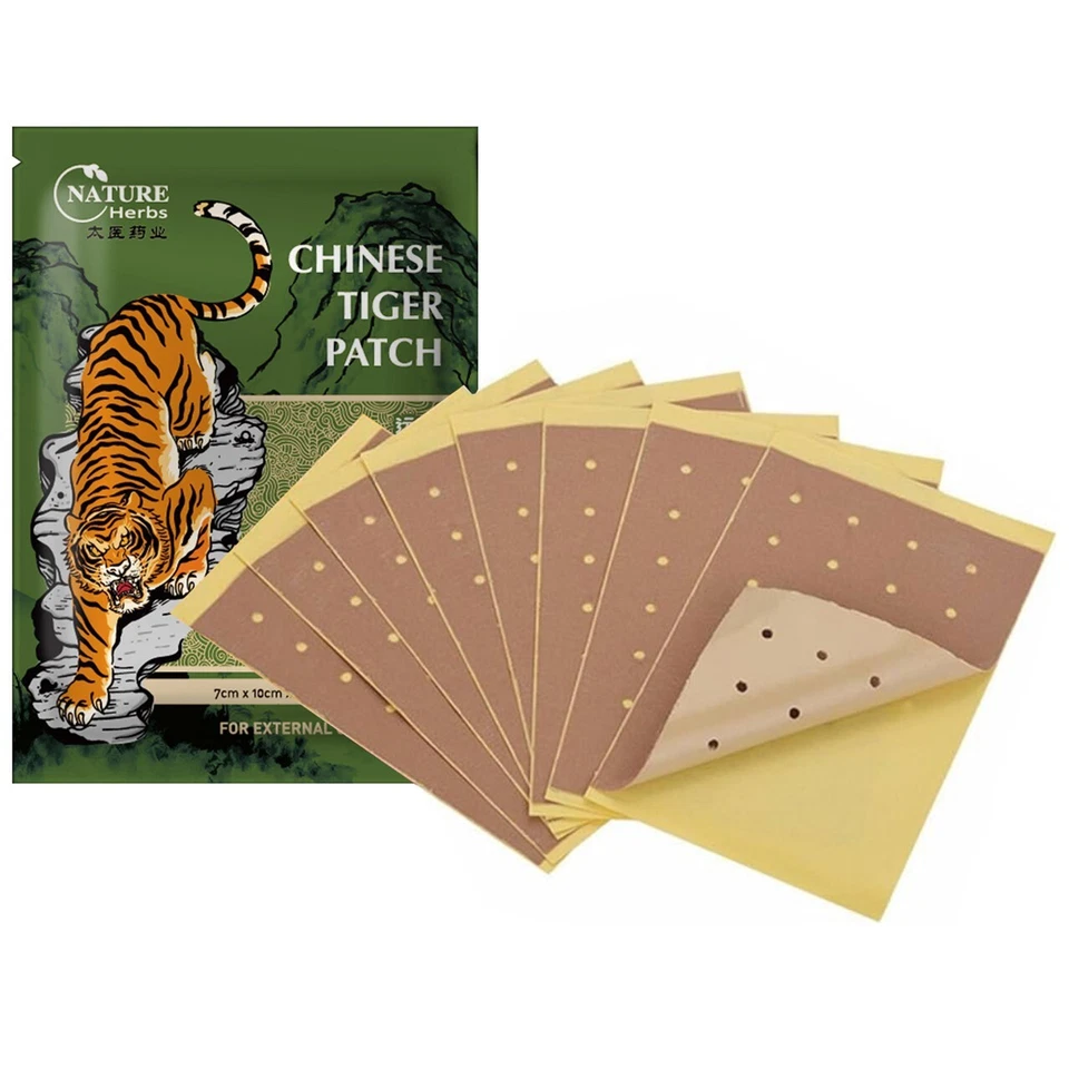 TAI YI, BEIJING ACCUPUNCTURE CENTER, NETHERLANDS Chinese Tiger Patch - Far Infrared Relief - Ferninfrarot Schmerzpflaster, 8PCS