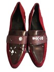Absodeitly Custom US 7 Womens Old Navy Red Loafers 1.5 Inch Heel — photo 1