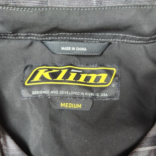 Klim Shirt Mens Medium Plaid Garns Cord Button Up Outdoor Pocket Technical Ride - Picture 2 of 9