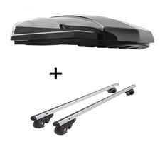 DACHBOX STRIKE440L+Relingtr&auml;ger VDP004 XL f&uuml;r f&uuml;r Mercedes Vaneo W414 02-05 