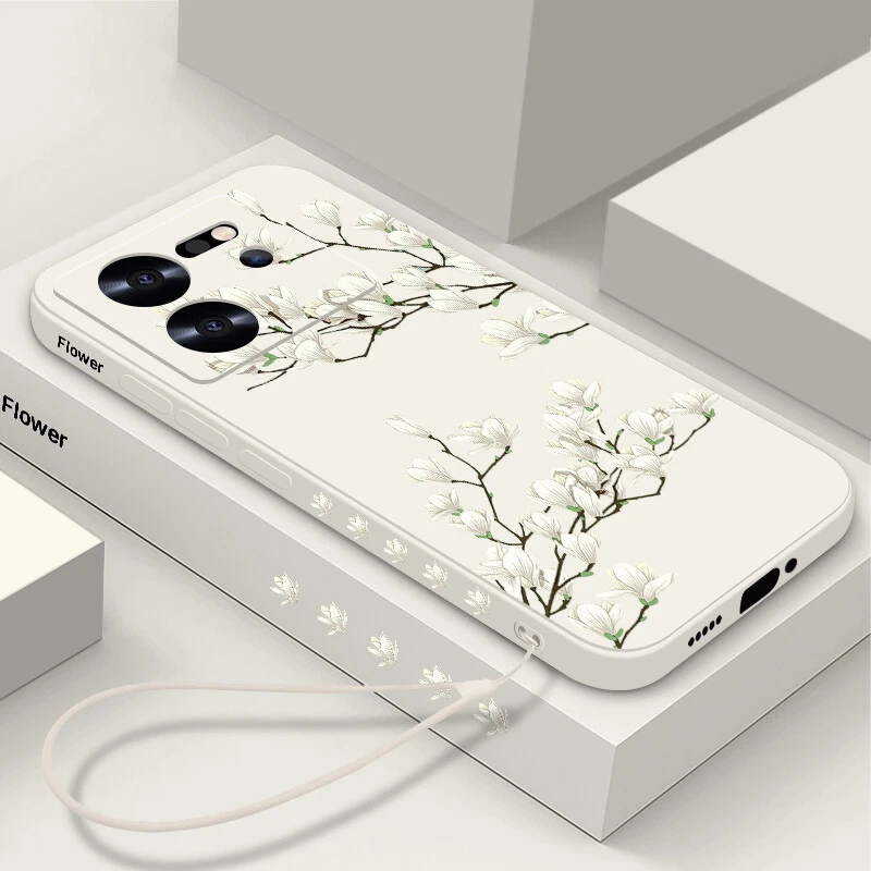 Shockproof Flower Lanyard Phone Case for Xiaomi Redmi Note 13T 12 11 Pro  