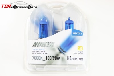 NOKYA Halogen Light Bulbs H4 HB2 9003 Arctic White 7000K S2 100/90W