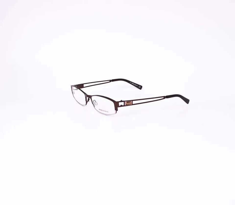Marco de gafas Miss Sixty MX344 auténtico para mujer marrón metal ovalado 50/16/135 Foto 2 de 3