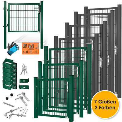 KESSER® Gartentor Gartentür aus Metall Gartenpforte Garten Zaun Tor mit