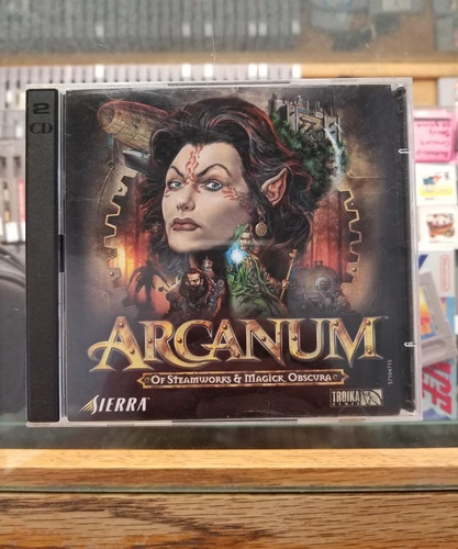 Arcanum: Of Steamworks & Magick Obscura (PC, 2001) 2-Disc Set VG Condition
