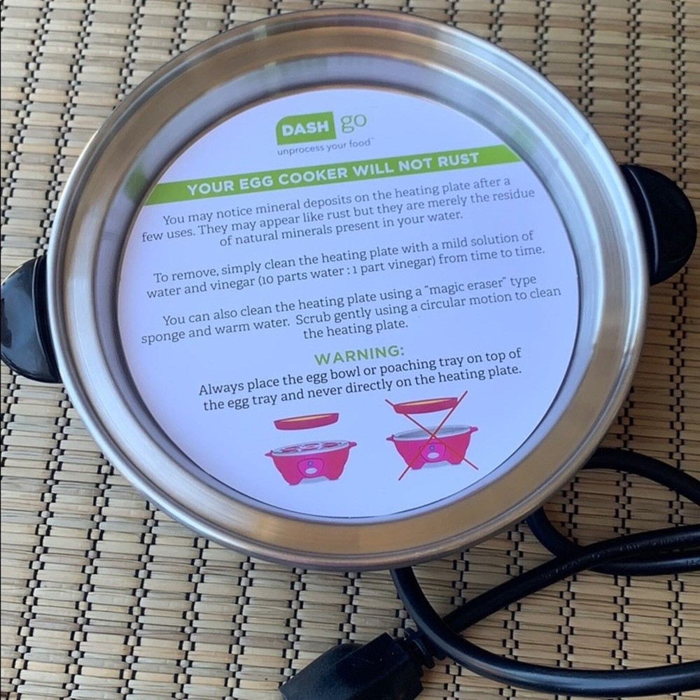 Dash Go Rapid Egg Cooker for Poaching, Hard Boiling & Scrambling – New Model