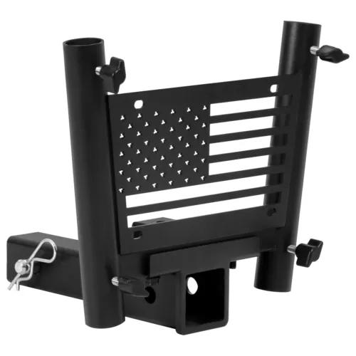 2" Hitch Mount Flagpole Holder Bracket for 2 flags Truck Car Trailer SUV RV Jeep - Picture 14 of 18
