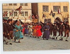 Postcard Shepherd's dance, Rothenburg ob der Tauber, Germany