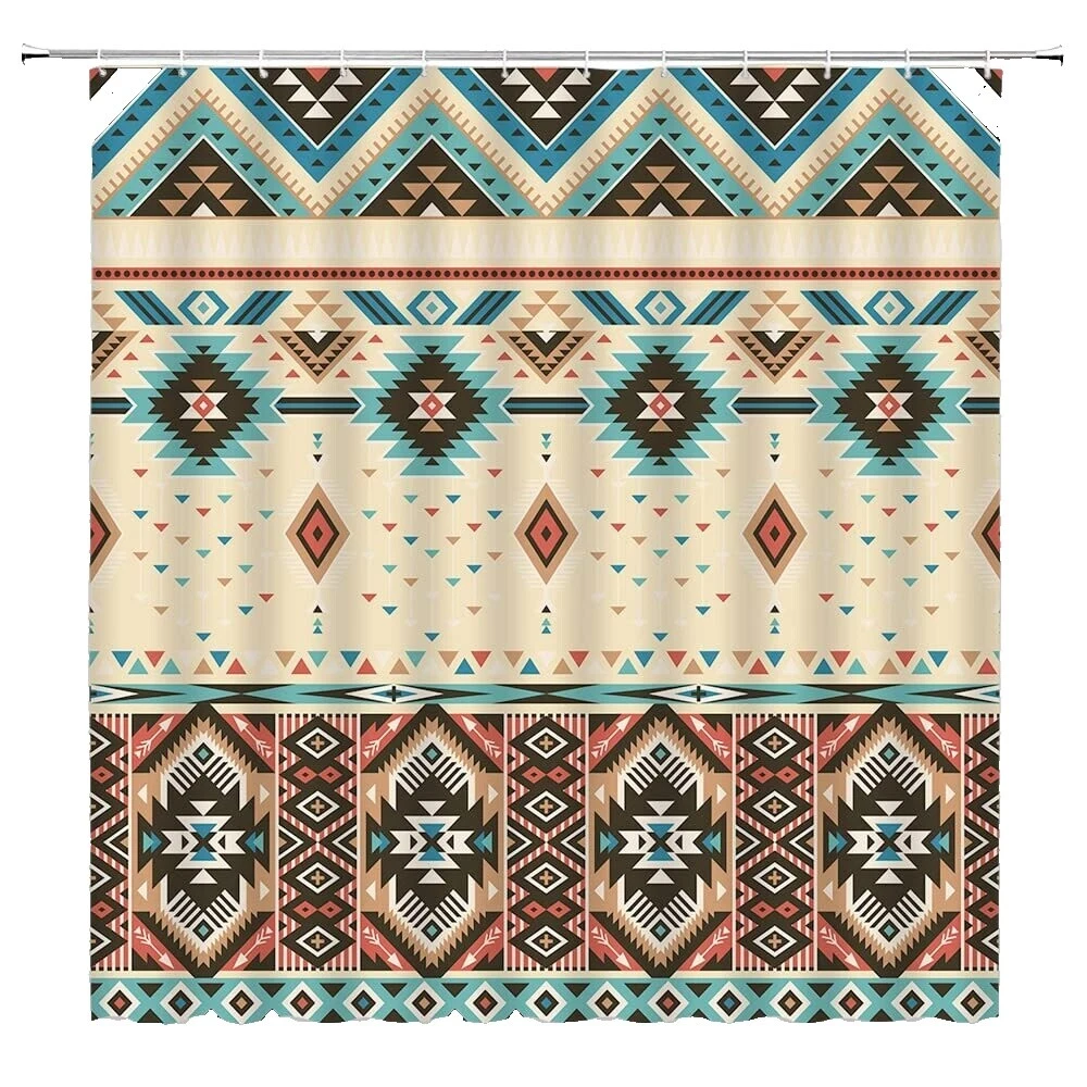 Cortinas de Ducha tribal de plástico
