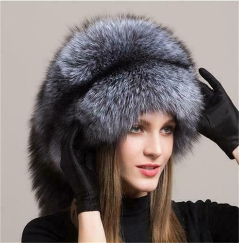 Winter Women Fur Cap Real genuine 