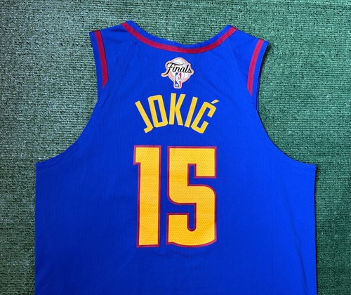 Authentic Nikola Jokic Denver Nuggets 2023 NBA Finals Nike Statement Jersey 48/L - Picture 9 of 12