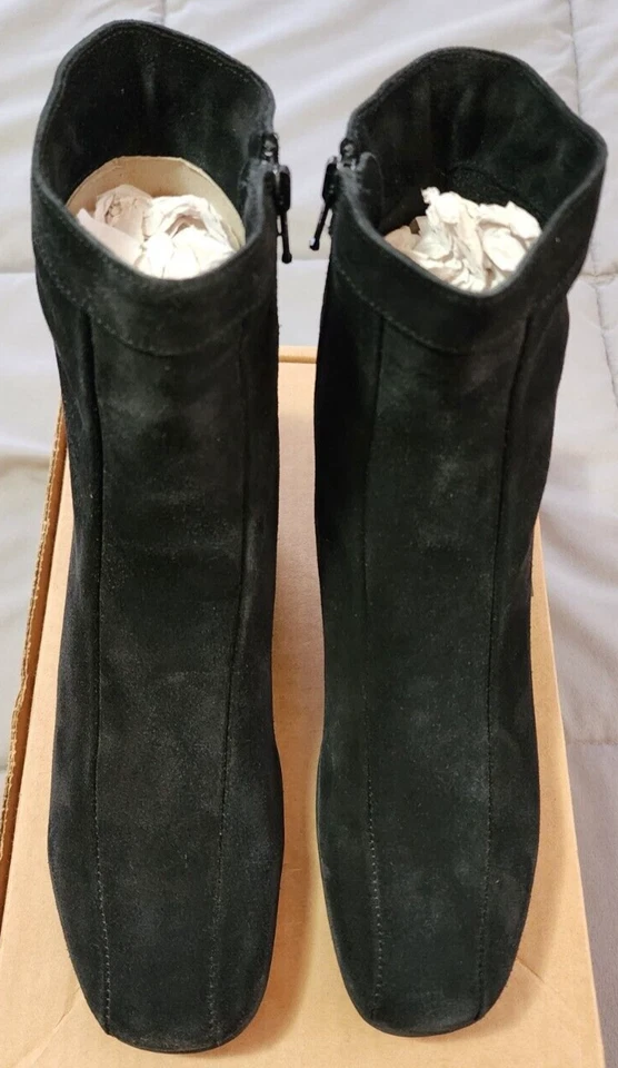 Botín impermeable La Canadienne® para mujer 8 NARROW Elizabeth en gamuza negra Foto 4 de 4