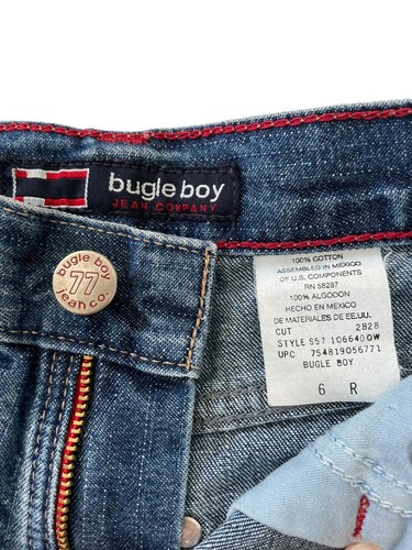 Bugle Boy Denim Jean Shorts Blue 100% Cotton Boys Size 6 20x9 Good Condition - Picture 8 of 10