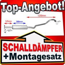Mittelschalldämpfer für NISSAN ALMERA TINO MK I 1.8 16V Auspuff Mitteltopf