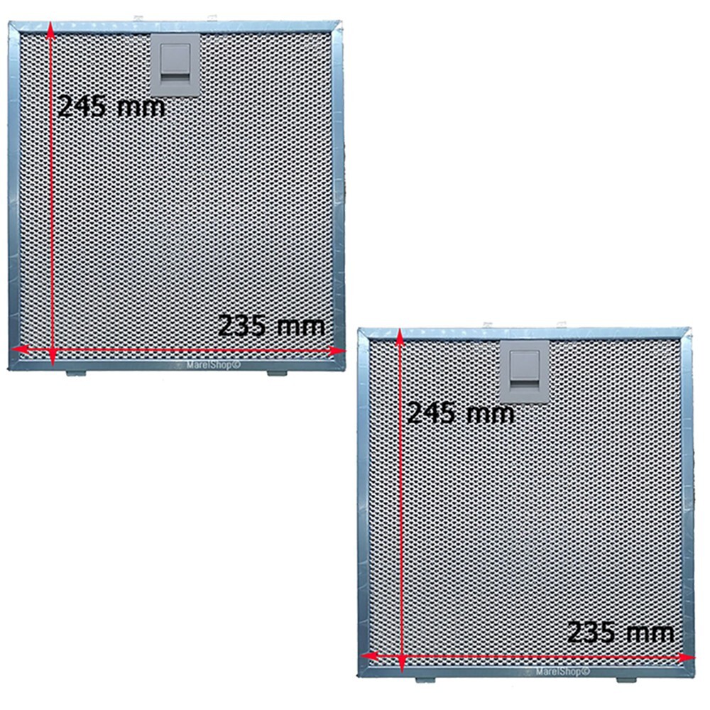 Kit 2 Pezzi Filtri in Alluminio per Cappa Falmec 235 x 245 x 8 m by Marel Shop®