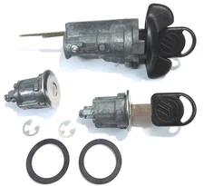 New Mercury OEM Ignition & Pair (2) Door Lock Key Cylinder Lock Set W/2 OEM Keys