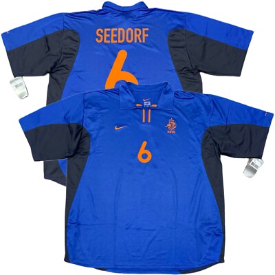 2000/01 Netherlands Away Jersey #6 SEEDORF 2XL Nike Holland Euro