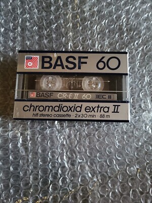 Leerkassette Tape BASF Chromdioxid Extra II Neu | Sealed 