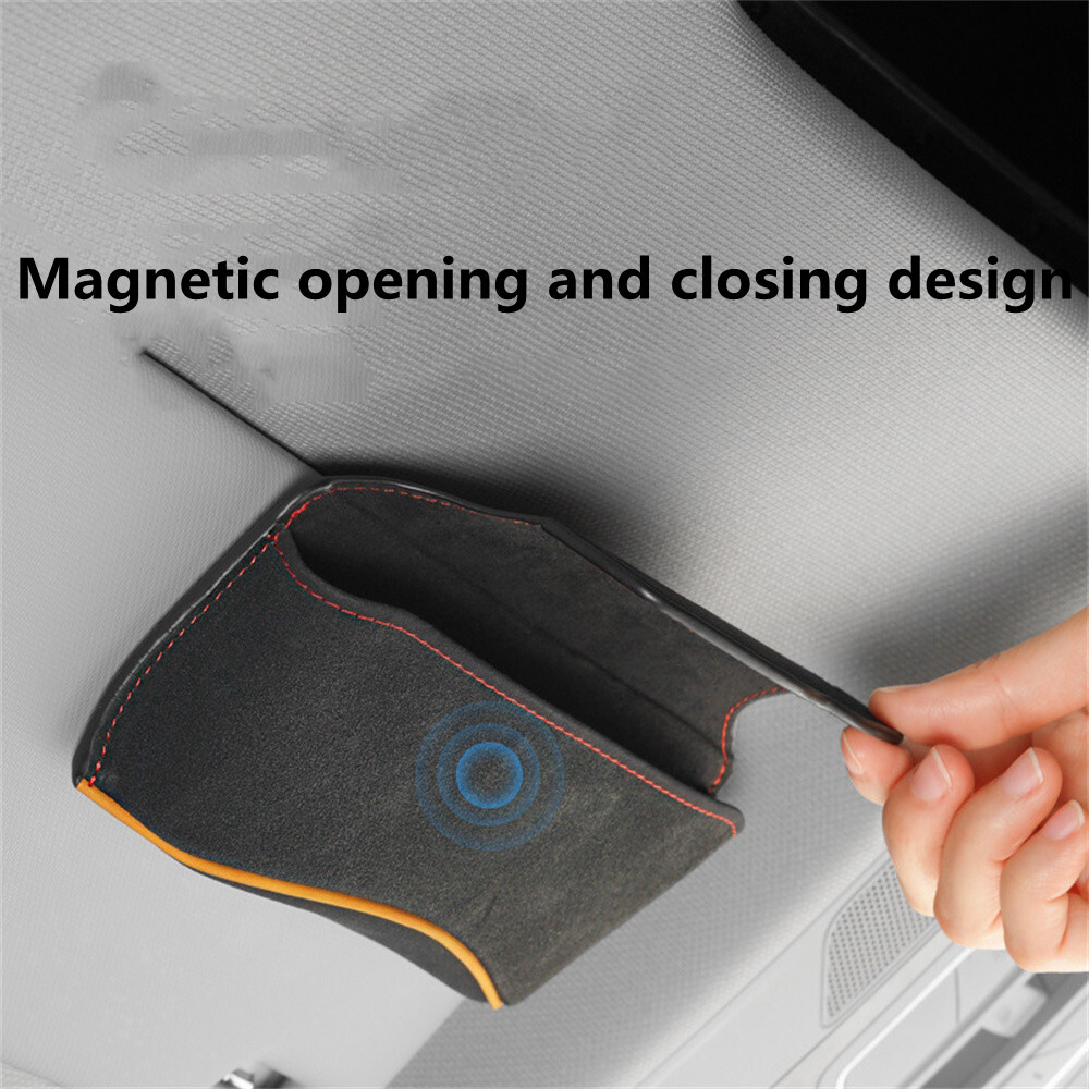 KEKIMO Sunglass Holder For Car - Car Visor Sunglasses Case With - View #11