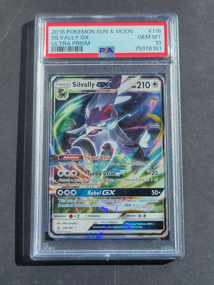Pokemon PSA 10 SILVALLY GX 116/156 SUN & MOON ULTRA PRISM