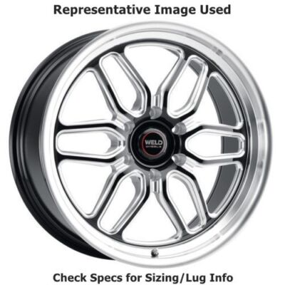 #ad Weld Racing S10929584P25 Laguna 6 22x9.5 Wheel Gloss Black Milled Diamond Lip $675.00