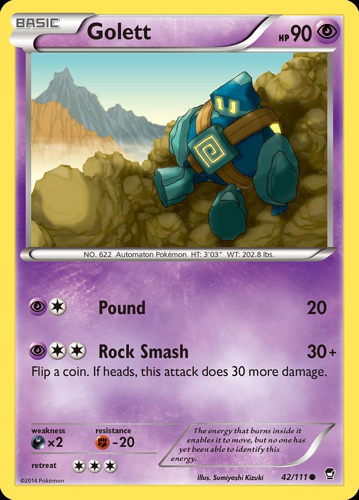 Pokemon Golett (42/113) Furious Fists LP