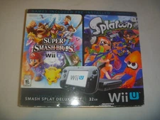 (EMPTY BOX) (NO CONSOLE) Nintendo Wii U 32GB "Super Smash Bros Splatoon Splat"
