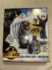 Jurassic World Dominion T-Rex Mega Dino Bop Bag & Gloves Inflatable New Sealed